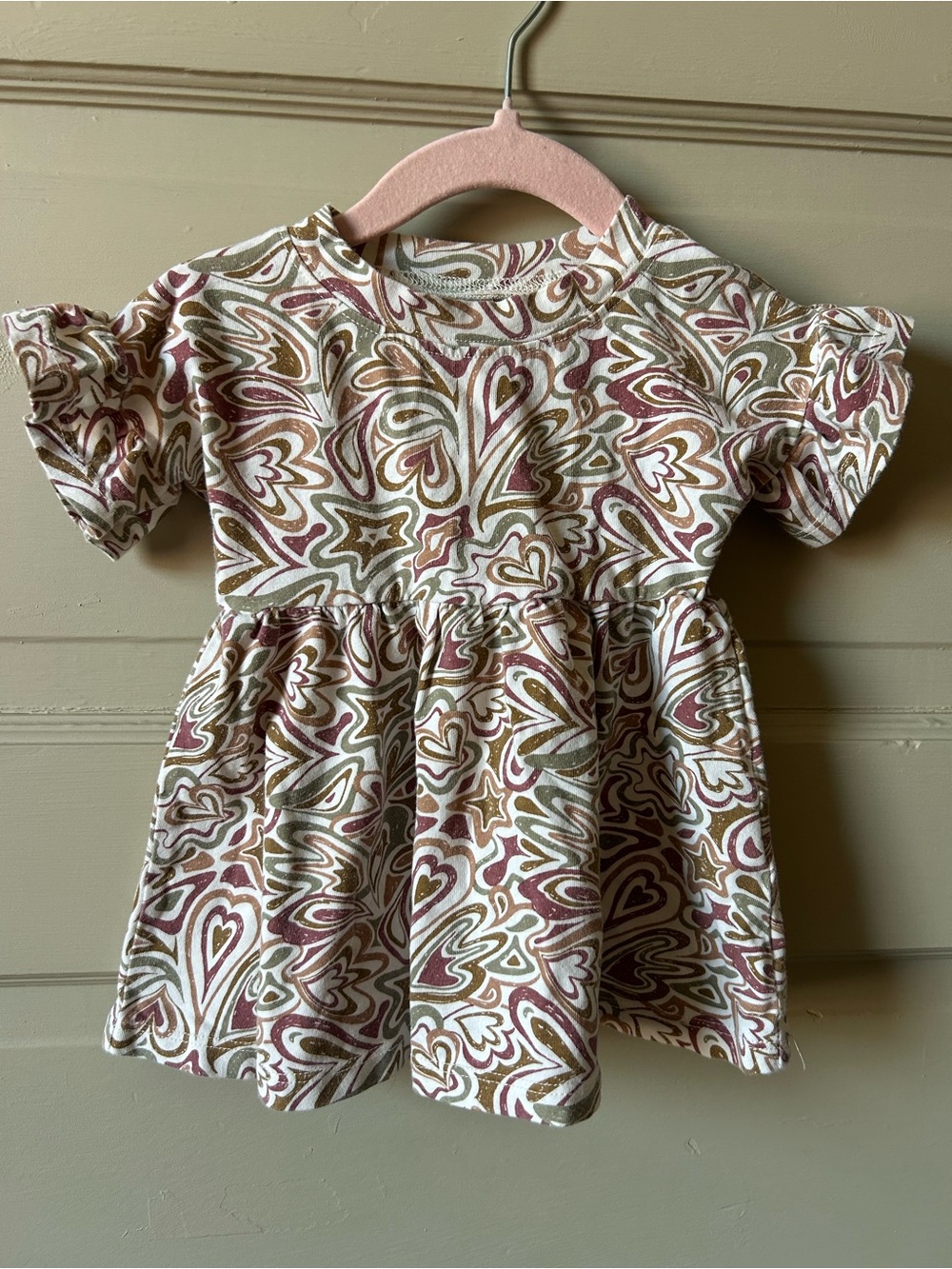 Rylee + Cru retro patterned dress - 3-6m